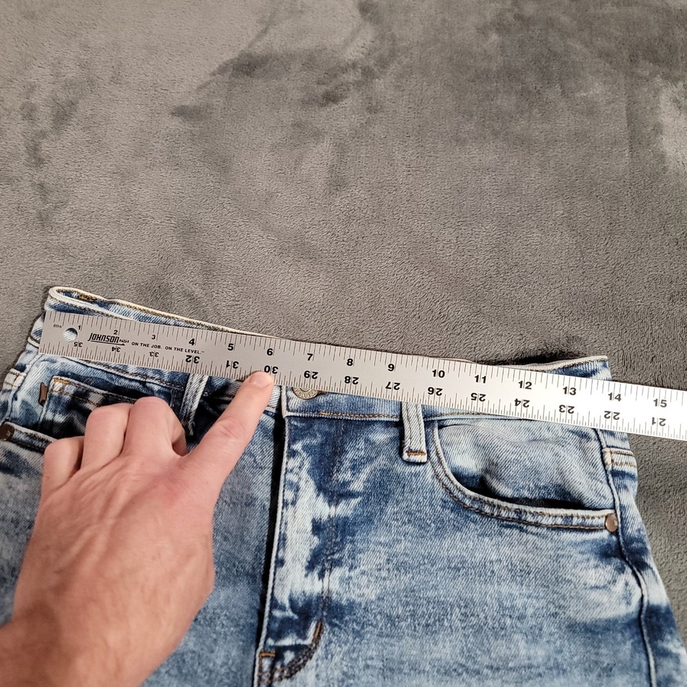 Judy Blue Brink Jeans Women 5/27 Acid Wash High Rise Raw Hem Stretch Denim Retro - Picture 5 of 10